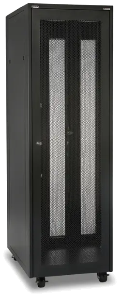 Cyberack server rack enclosure with a perforated door